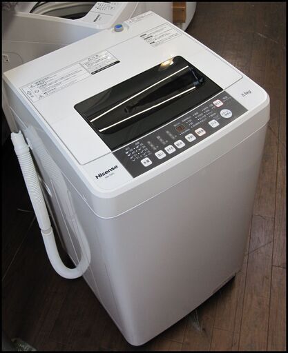 キャッシュレス決済可！19800円 ハイセンス 全自動 洗濯機 5.5kg 20219製