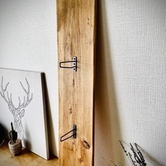 無垢古材　クラフトインテリア　ハンギングボード　板付植物込み 無垢古材 クラフトインテリア ハンギングボード 板付植物込み