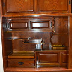 ふ124 フェスティノFESTINO ドライヤー軽量ツヤ髪-【ヤ取終了10/26】≪y183ジ 1010-05≫美品 2段 茶箪笥/たんす/箪笥 木製/欅/ケヤキ 高級 和 居間/リビング/台所 家具/食器棚/飾り棚