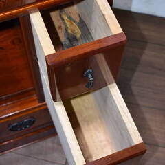 ふ124 フェスティノFESTINO ドライヤー軽量ツヤ髪-【ヤ取終了10/26】≪y183ジ 1010-05≫美品 2段 茶箪笥/たんす/箪笥 木製/欅/ケヤキ 高級 和 居間/リビング/台所 家具/食器棚/飾り棚