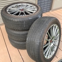 取引終了】スバルフォレスター 18インチSTIアルミホイール4本