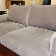 ☆特別価格 美品！ 大幅値下げ☆LOWYA フロアソファ 2人掛けソファ ベロア