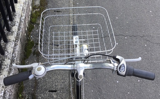 使用少・美品車＞シティサイクル・27インチ自転車・ホワイト・内装3段