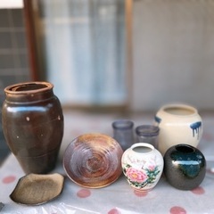 陶器、ガラス９点セット
