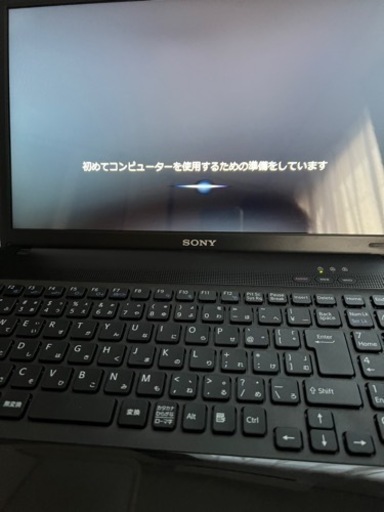 取引中です。SONY VAIOノートパソコン。