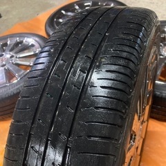 🌈165/55R15 4分山ラジアルタイヤ、アルミセット