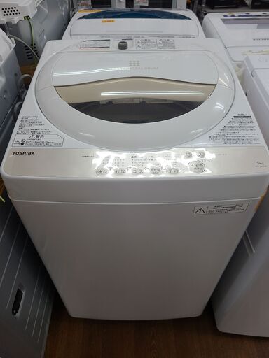 【リサイクルショップどりーむ天保山店】●1782●　東芝　洗濯機　2016年製　容量５.０㎏　AW-5G3(W)