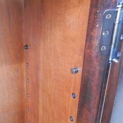 北海道民芸家具 飾り棚 幅88cm 収納家具 書斎机の上の棚 書棚 キャビネット 民芸 日本の家具 札幌市西区 西野