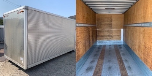 格安‼️ No.597 アルミバン 2t 車 アルミ 箱 バイク 倉庫 トラック  