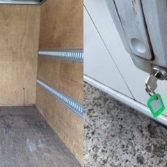 No.598 アルミバン 2ｔ 車  アルミ 箱 バイク 倉庫 トラック コンテナ 米 保管庫 物置 DIY