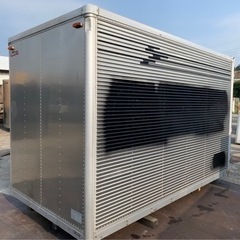 No.598 アルミバン 2ｔ 車  アルミ 箱 バイク 倉庫 トラック コンテナ 米 保管庫 物置 DIY