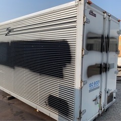 No.598 アルミバン 2ｔ 車  アルミ 箱 バイク 倉庫 トラック コンテナ 米 保管庫 物置 DIY