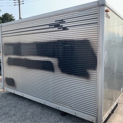 No.598 アルミバン 2ｔ 車  アルミ 箱 バイク 倉庫 トラック コンテナ 米 保管庫 物置 DIY
