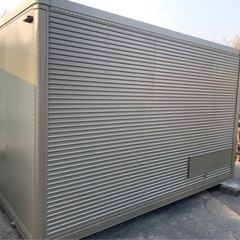 No.599 アルミバン 2ｔ 車  アルミ 箱 バイク 倉庫 トラック コンテナ 米 保管庫 物置 DIY