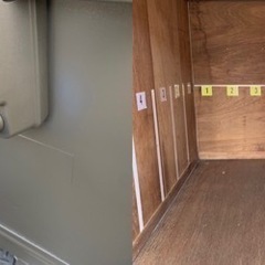 No.599 アルミバン 2ｔ 車  アルミ 箱 バイク 倉庫 トラック コンテナ 米 保管庫 物置 DIY