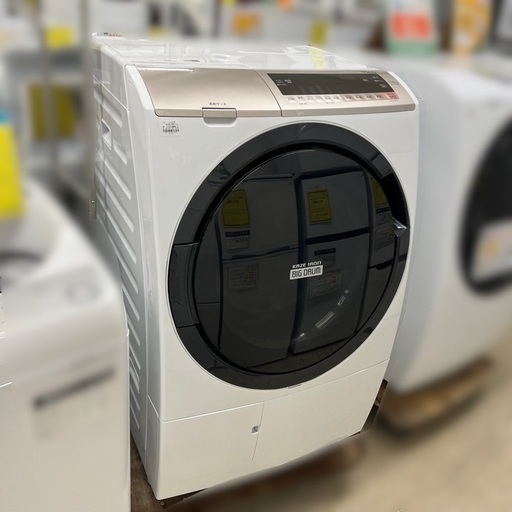 J953 日立 HITACHI  ドラム式洗濯機 BD-SV110CL  2019年製 クリーニング済 6ヶ月保証付き！