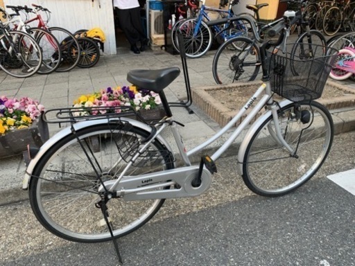 安く自転車　ママチャリ　26インチ　６５００円　