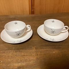 【値下げ】hana cafe コーヒーカップ　2個セット