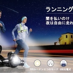 【新品】LEDライト　釣り・ランニング・ウォーキング・自転車・犬...