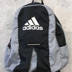 【中古】adidas アディダス リュック グレー ブラック ナ...