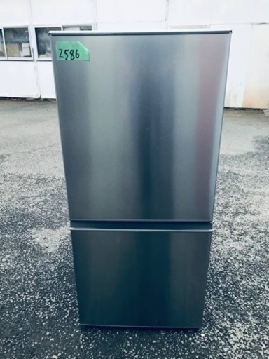 ①✨2017年製✨2586番AQUA✨ノンフロン冷凍冷蔵庫✨AQR-U16F(S)‼️