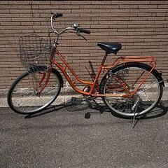 ２６インチ　オレンジ自転車