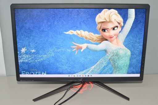中古品 ASUS ゲーミングモニター 27インチ ROG SWIFT PG27UQ(4K/量子ドットIPS/HDR10/4ms/144Hz/G-SYNC/直下型LED/Aura Sync/HDMI/DP)