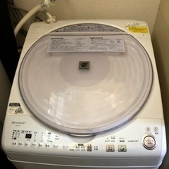 【譲渡先決定】 SHARP 乾燥機能付き洗濯機