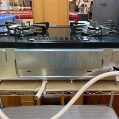 I483 ☆ Rinnai 都市ガスコンロ ☆ 水無し片面焼きグリル 
