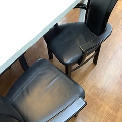 ダイニング5点セット karimoku ホワイト×ブラック