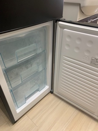 【ｱｲﾘｽｵｰﾔﾏ】冷蔵庫 162L 冷凍室62L スリム 幅47.4cm ブラック IRSE-16A-B