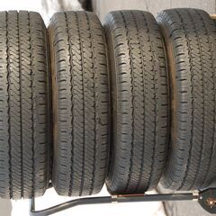 195/80R15 HANKOOK RA08 107/105Lタイヤ＆DAYTONA ‘s デイトナズブラック 15in.X6.5J 6H-139.7 +40スチール 中古 4本SET