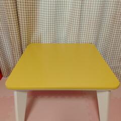 黄色が可愛い カラーこたつテーブル