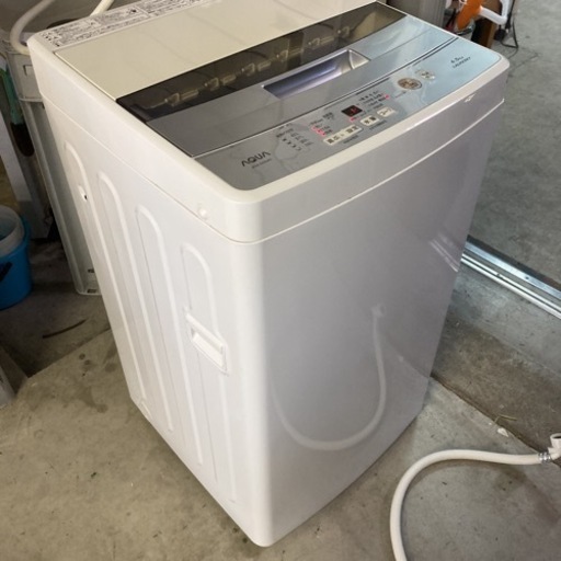 美品　AQUA アクア AQW-S45G [簡易乾燥機能付き洗濯機 4.5kg 2018年製