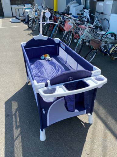 ベビーベッド  折り畳み式　リサイクルショップ宮崎屋佐土原店R4.4.8