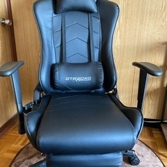 引き取り限定 ゲーミングチェア GTRACINGオットマン付き GT901BLACK