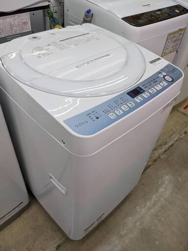 SHARP 7㎏洗濯機 ES-T711-W 2019年製 シャープ No.1863