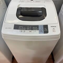 日立 洗濯機 STEP WASH ◆ SLIM＆COMPACT 5kg NW-5WR ◆  コンパクト 