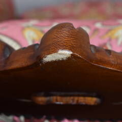 【ヤ取終了3/9】≪y228ジ 30202-04≫イタリア 高級 アンティーク風 シングル アームソファ 金華山織 2脚セット 飾鋲 ロココ クラシック家具