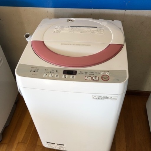 シャープ　SHARP 洗濯機　6.0キロ　2016年製