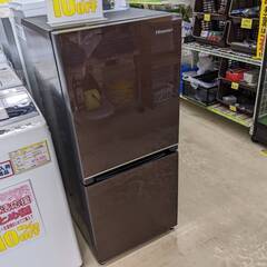 Hisense 冷蔵庫 134L 2020年製 ガラスパネル 格安 d4987 値下げ可！2020年Hisense 2ドア冷蔵庫 134L