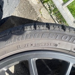 ランエボ10 純正ホイール（ラバー塗装）　スタッドレス付き