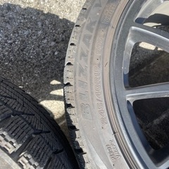 ランエボ10 純正ホイール（ラバー塗装）　スタッドレス付き