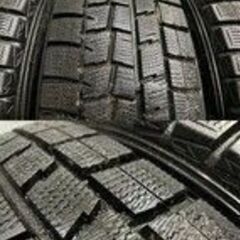 【DUNLOP WINTER MAXX WM01 195/65R15】スタッドレス【LEBEN 15インチ 6J5HPCD114.3+43】2019年製 バリ溝 セレナ等　(TG724) クレジットカード QRコード決済可能