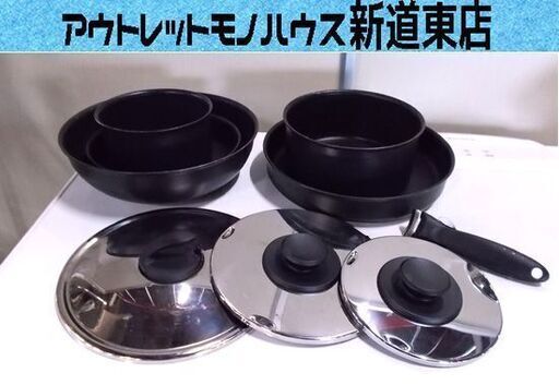 T-fal インジニオ IH フライパン ソースパン 5点 取っ手 蓋 ティファール USED 札幌市東区 新道東店
