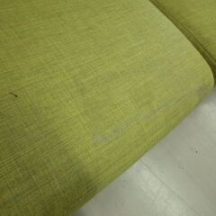 ジモティ来店特価!!!　三人掛けソファー　布　グリーン　J-349 ジモティ来店特価!!! 三人掛けソファー 布 グリーン J-349
