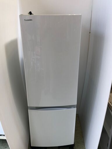 22H055 ジC 極美品 TOSHIBA 東芝 GR-P17BS-W 冷蔵庫 BSシリーズ パールホワイト [右開きタイプ /2ドア /170L] 2018年製