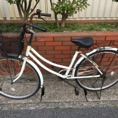 (chariyoshy 出品)26インチ自転車　白