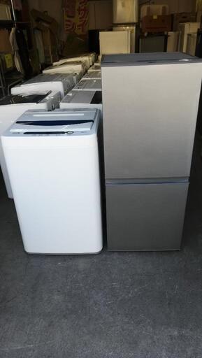 セット346⭐配送と設置は無料サービス⭐アクア冷蔵庫126L＋ヤマダオリジナル洗濯機5kg