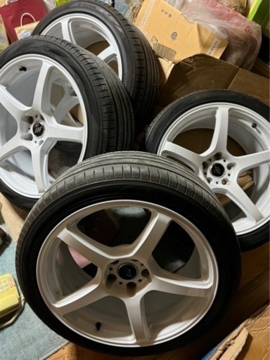 ワーク　エモーションt7r 19インチ　30後期セルシオ　純正ホイールセット ワーク エモーションt7r 19インチ 30後期セルシオ 純正ホイールセット